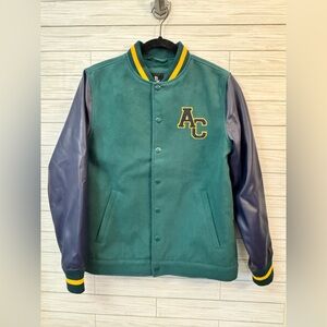 Art Class Teal and Navy Varsity Jacket